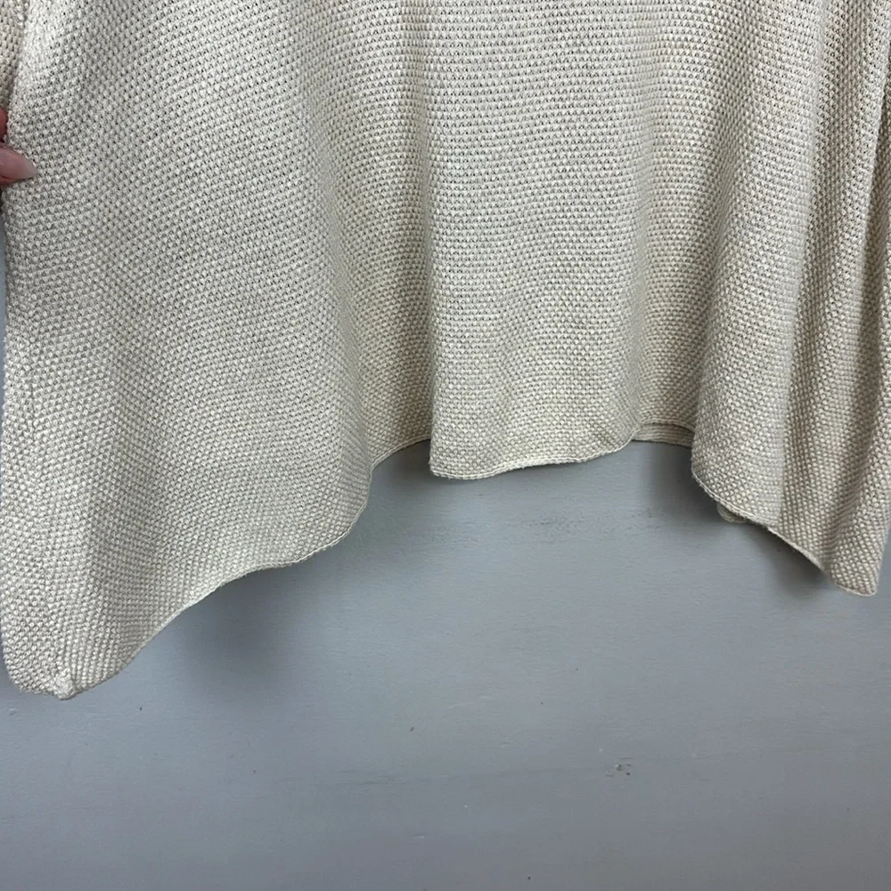 Lane Bryant Long Ruffle-Sleeve Sweater in Oatmeal Sz 18/20